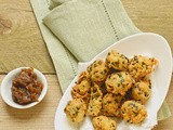 Smoked cheese and chive beignets