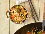 Vegan Singapore-style noodles