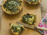 Wild garlic tartlets