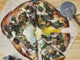 Wild nettle pizza