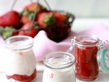 Homemade Strawberrry Yogurt with Compote