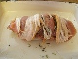 Roasted Pork Tenderloin, wrapped in bacon, more tender and moist
