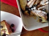 Blueberry Bread and Butter Pudding....#improv
