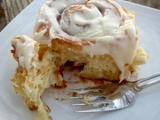 Eggnog and Cranberry Cinnamon Rolls