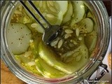 Hot and Sweet Refrigerator Pickles