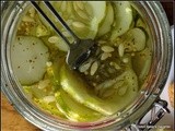 Hot and Sweet Refrigerator Pickles