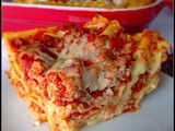 Skinny Lasagna #RedGoldRecipes #Giveaway