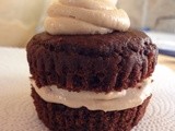 Chocolate Cupcakes with SunButter-Cream Frosting
