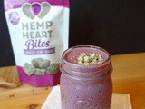 Drink the Rainbow: Berry Hemp Smoothie with Hemp Heart Bites