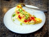 Easy Red Pepper and Gruyere Omelet