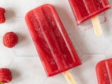 Fresh Raspberry Rhubarb Popsicles