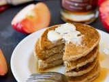 Gluten Free Apple Cider Pancakes (Vegan)