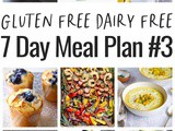 Gluten Free Dairy Free 1 Week Meal Plan #3