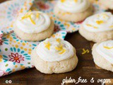 Gluten Free Frosted Lemon Cookies (Vegan)