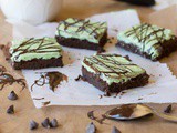 Gluten Free Grasshopper Brownies (Vegan)