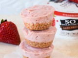 Mini Dairy Free Strawberry Cheesecakes (Gluten Free)