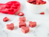 Strawberry White Chocolate Hearts (Dairy Free)