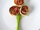 Apple roses| puff pastry rolled with slices of apple |party special |easy snack |kids friendly recipe |snack box idea