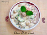 Chana dahi chaat