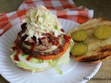 Baby Back Rib Burger / #SundaySupper