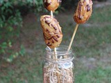 Battered Chocolate Caramel Apple Slices / #appleweek