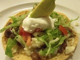 Beef and Bean Tostadas