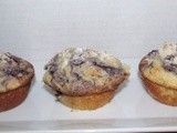 Blueberry Muffins w/ Lemon Sugar Topping~Crazy Cooking Challenge