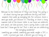 Celebrate It! Link Party