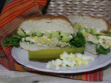 Chicken and Egg Salad Sandwich / #SundaySupper