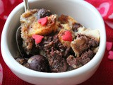 Chocolate Cherry Bread Pudding