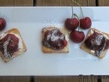 Chocolate Cherry Crostini