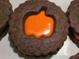 Chocolate Halloween Sandwich Cookies