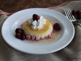 Cranberry Apple Flan / #CranberryWeek