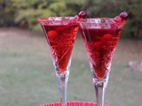 Cranberry Champagne Cocktail / #SundaySupper