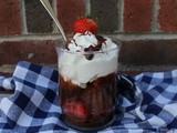 Devil's Food Strawberry Shortcake / #SundaySupper