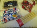 Last Minute Marshmallow Fruit Sticks