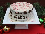 Layered Gingerbread Cake with Eggnog Frosting / #SundaySupper