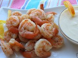 Lemon Lime Shrimp Cocktail w/ a Citrus Yogurt Dipping Sauce / #SundaySupper