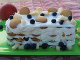 Peachy Blueberry Icebox Cake / #FarmersMarket