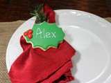 Place Setting Sugar Cookies / #ChristmasCookiesWeek