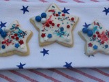 Red, White, and Blue Celebration Cookies/July 4th Event