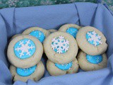 Snowflake Thumbprint Cookies