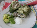 Southwest Breakfast Spinach Wrap / #SundaySupper