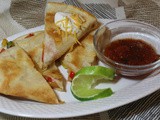 Summer Veggie and Shrimp Quesadilla / #FarmersMarketWeek