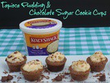 Tapioca Pudding and Chocolate Sugar Cookie Cups/#SummerofPudding