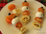 Tortellini Caprese Bites/#SundaySupper