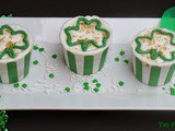 Triple Chocolate Shamrock Cupcakes