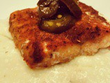 Bam! | Blackened Salmon over Drunken Goat & Candied Jalapeno Grits