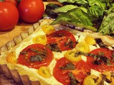 Biting the Big One | Tomato & Saffron Ricotta Tart