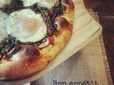 Breakfast with Morris Day | Marinated Arugula, Baby Bella & Sun Dried Tomato Breakfast Pizza